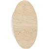 Eglo Alamilo - Lampada da parete a LED, applique rotonda, per interni, faretto spot da parete a luce indiretta, per soggiorno e corridoio, in legno naturale e metallo bianco, luce bianca calda
