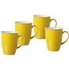 Ritzenhoff & Breker Set di 4 tazze da caffè, in porcellana, colore: giallo