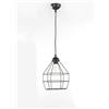 ONLI Spider Lampada a Sospensione Stile Industriale, E27, Nero, 25 x h 120 cm