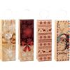 TSI Sacchetti regalo in carta kraft per Natale, confezione da 12, dimensioni: bottiglia (altezza x larghezza x profondità) 36 x 12 x 8 cm, art. n. 88291