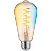 Paulmann 29157 Lampadina a filamento 230V Smart Home Zigbee LED ampolla ST64 E27 600lm 7,5W Tunable White dimmerabile dorato