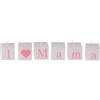 Dekohelden24 Regalo per mamma, set di candele, dimensioni circa 3 x 3 cm, motivo: I Love Mama