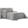 ANTILO TEXTIL Copriletto BOUTI COTONE - BOUTI Bali - Imbottitura extra morbida (270 x 270 cm, grigio)