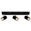 BRILONER - Lampada da soffitto, Plafoniera, Lampada, Paralume a traliccio, Girevole, Lampada da salotto, Lampada da camera da letto, Lampada da cucina, Nero-cromo-opaco