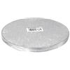 dekora - Base per Torta Rotonda Argento - Ø 25 cm, Spessore 1,2 cm - Sottotorta Rigido e Riutilizzabile - Supporto Elegante per Pasticceria e Cake Design