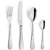 Amefa SIERRA - Set di posate per 6 persone, 24 pezzi, in acciaio inox 18/10 satinato, manici martellati, posate lavabili in lavastoviglie, set di posate per 6 persone, perfettamente bilanciate