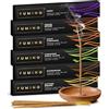 Fumino Incenso Bastoncini Naturali Realizzati a Mano Multipack Fuoco & Ghiaccio 6 Scatole 84 Stick (90g) Incensi Naturali Masala Agarbatti Fragranza Profumata Incenso Meditazione e Relax