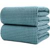 Polyte Telo Bagno XL Microfibra a Nido d'Ape 430 GSM, Set, 88,9x177,8cm