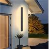 AOEH LED Lampada Da Parete Lunga Applique Da Parete Nera Applique Ip65 Impermeabile 3000k alluminio Lampade Per Esterni Ed Interni Per Terrazzo Balcone Porta Via Garage Camera Da Letto,30cm,12w