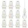 Tinyriz 10 pezzi portalampada E14 250V 2A portalampada in bachelite portalampada E14 portalampada filettatura esterna basetta con anello a vite per lampada da tavolo, lampada da terra, lampade LED CFL bianco