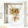 GSHUR, cornice portafoto 3D, 20 x 20 cm, profondità per oggetti fino a 3 cm, da riempire, forma quadrata, colore: bianco