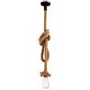 Vecys Luce a Sospensione a Testa singola in Corda di Canapa, Lampade in Corda Vintage Lampada in Corda di Canapa per Ristoranti, Bar, Corridoi, Balconi, ecc. (100 cm)