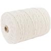 LABUYI 50m Corda macrame 3mm,Filo macrame,Filato macramè,Cordoncino in cotone macramè,Corda macramè,Filato di Cotone Macramè,Macramè corda,per lavori a maglia,DIY Artigianato,Decorativi(Beige)