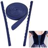BENECREAT 1 Set Sostituzione Cerniera Abito da Sposa, Accessori per Abiti da Sposa Artigianali Fai-da-Te Regolabili Blu Notte per Cinturino per Abiti da Ballo