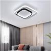 Pheashine Plafoniera LED Soffitto Quadrata 30W, Lampada da Soffitto LED Moderno 6500K Plafoniera Acrilico per Soggiorno, Camera da Letto, Cucina, Corridoio