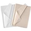 Lvjkes Carta Velina, fogli grandi di carta velina bianca, carta artistica, perfetta per confezioni regalo, stoccaggio, imballaggio, arte e artigianato (50cm x 70 cm, 36PCS bianco, 36PCS beige)