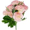 Corkwaw 40 teste di garofani artificiali, ortensie in seta, decorazione per bouquet di ortensie in plastica, pianta adatta per foto, feste di famiglia, decorazione per la casa, bouquet da sposa (bordo
