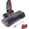 suzao Spazzola per Dyson V7 V8 V10 V11 V15 sv10 sv12 sv14 sv15, Pezzi di Ricambio con 4 LED e Blocco del grilletto, Accessori per Pavimenti,Parquet,Tappeti