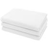 ZOLLNER 3 Teli bagno, 70x140 cm, 100% cotone in piquè, bianco