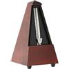 Wittner Metronomo Taktell forma piramidale Sistema Maelzel Serie 800 - Custodia in legno massello - Senza campana - Meccanismo a carica manuale - Non richiede batterie - Made in Germany