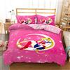 Ste-X Set Copripiumino Facile da Pulire | Dimensione Letto Matrimoniale | Biancheria da Letto Sailor Moon (150x200cm,Rosa 05)
