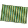 emmevi Tappeto Bamboo Legno Stuoia Antiscivolo Passatoia Pedana Bambù Cucina Bagno Degradè 50x135 Verde