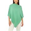 Win's Poncho donna in misto cashmere - Made in Italy, grigio., Taglia unica