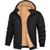 UMIPUBO Felpa Uomo Felpa con Cappuccio Fodera in Pile Invernale Giacca con Zip Caldo Manica Lunga Termica Fleece Pullover Hoodie Sweatshirt con Cerniera Cappotto da Uomo (Grigio Chiaro, L)