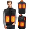 BIBURY Gilet Riscaldato Uomo Donna,USB Giubbotto Riscaldato Uomo,3 Temperatura Regolabile,Giacca Riscaldata Lavabile,Giubbino Riscaldato per Campeggio,Escursionismo,Caccia,Sciare(Senza Batteria) - XL