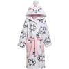 Disney Aristocats Marie - Accappatoio per bambine e ragazze, in pile, con cappuccio, motivo: gatto, bianco, 8 anni