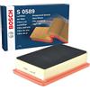 Bosch Automotive Bosch S0589, Filtro Aria | Trattiene le particelle solide all'esterno della presa d'aria - Resistente all'umidità ed altamente resistente alla trazione