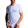 NAVIGARE UNDERWEAR Confezione da N 2 Canottiere Uomo Scollo A Punta, Mezza Manica Cotone Jersey Pettinato. Colore Bianco 100% Cotone