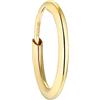 amor Single Creole, Gioielli all'orecchio unisex per signore e signori, 1 cm, oro, in confezione regalo per gioielli