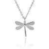 Meissa Libellula Collana argento 925 donna Collana con ciondolo Collana lunga plissettata in oro rosa Collana amicizia Regalo gioielli, Argento