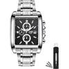 BOSCK Orologio da Uomo Analogico 42mm, Facile da Leggere in Acciaio Inossidabile, Classico di Lusso Impermeabile 30M per Affari (Senza Cronografo)