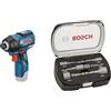 Bosch Professional GDR 12V-110 10.8V Avvitatore a Massa Battente a Batteria, Ioni di Litio, 10.8 V, Solo, karton / 06019E0002 + 2608551079 - Chiavi a bussola 6,7,8,10,12,13mm: 50mm: set, nero