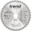 Trend Lama per Sega Circolare in Legno, Diametro 210 mm, Foro 30 mm, 36 Denti, Taglio 2,4 mm, Angolo +15°, Metallo Duro (TCT), Finitura Media, CSB/21036