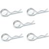 Ganter Normelemente | Connettore a molla | acciaio | GN 1024-ST-4-D | 5 pezzi | doppio giro | diametro 4 mm