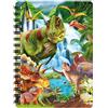 3D LiveLife Quaderno - Montagna dei Dinosauri di Deluxebase. Quadernino A6 Spiralato Lenticolare in 3D a tema Giurassico, con fogli bianchi in carta riciclata. Opera d'arte del celebre Michael Searle