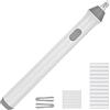 OFFCUP Penna Gomma Elettrica, 22 Pezzi Ricariche, Portatile Automatica per Disegno, Schizzi, Appunti (Bianco)
