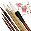Pwsap 6Pezzi pennello per calligrafia cinese Kanji giapponese Sumi Drawing Brush, Cinese Brush Calligrafia Tradizionale di Disegni per Pittura per spazzole per Principianti, Artista e studente