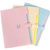 JUVEL 3PCS Cartelle a Soffietto Espandibili - Cartellina Portadocumenti Espandibile Portatile Accordion File 5 Tasche Cartella Portadocumenti Organizer per Casa Scuola e Viaggio di Lavoro (Blu Giallo Rosa)