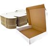 GIFTGARDEN Scatole di Cartone Imballaggio Piatte 20 Pezzi 305x229x76 MM A4 Scatole per spedizione o lo stoccaggio Bianca