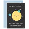 Central 23 Biglietto d'auguri per il 1° compleanno - 'PER IL TUO PRIMO GIRO INTORNO AL SOLE' - Biglietti auguri carino per ragazza e ragazzo - Regalo per bambini - 1 anno