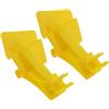 ECSiNG 2 PZ Cofano Stare Clip Compatibile con Ford Fiesta Transit B-Max 16828 8A6116828AC 1763358 Plastica Giallo Motore Cofano Prop Clip Morsetto Fermo Accessori di Ricambio
