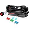 PICAA cablaggio per barra luminosa a LED da lavoro, include kit per interruttore, per lampadina a LED 1-lead