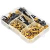 JNNJ 177 Pcs Kit di Bulloni Colorati per Carenatura Moto, Viti di Fissaggio Parabrezza, Kit di Bulloni in Alluminio Antiruggine M6 M5, Set di Viti Universali Con Rondella e Dado per Veicoli(Oro)
