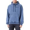 Champion Rochester 1919 Logo - Script Logo Dyed/Wash Felpa con Cappuccio, Blu Notte, S Uomo FW23
