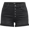 ONLY Onlhush HW Button Shorts DNM Pim Pantaloncini in Jeans, Media Blu Denim, XXS Donna