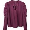 Desigual Camicetta Manica Lunga T-Shirt, Rosso, XS Donna